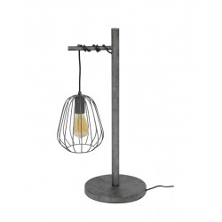 Lampe de table cage de métal suspendu à structure en métal de style industriel vintage