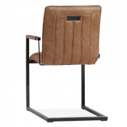 Lot 2 chaises design en tissu Giany
